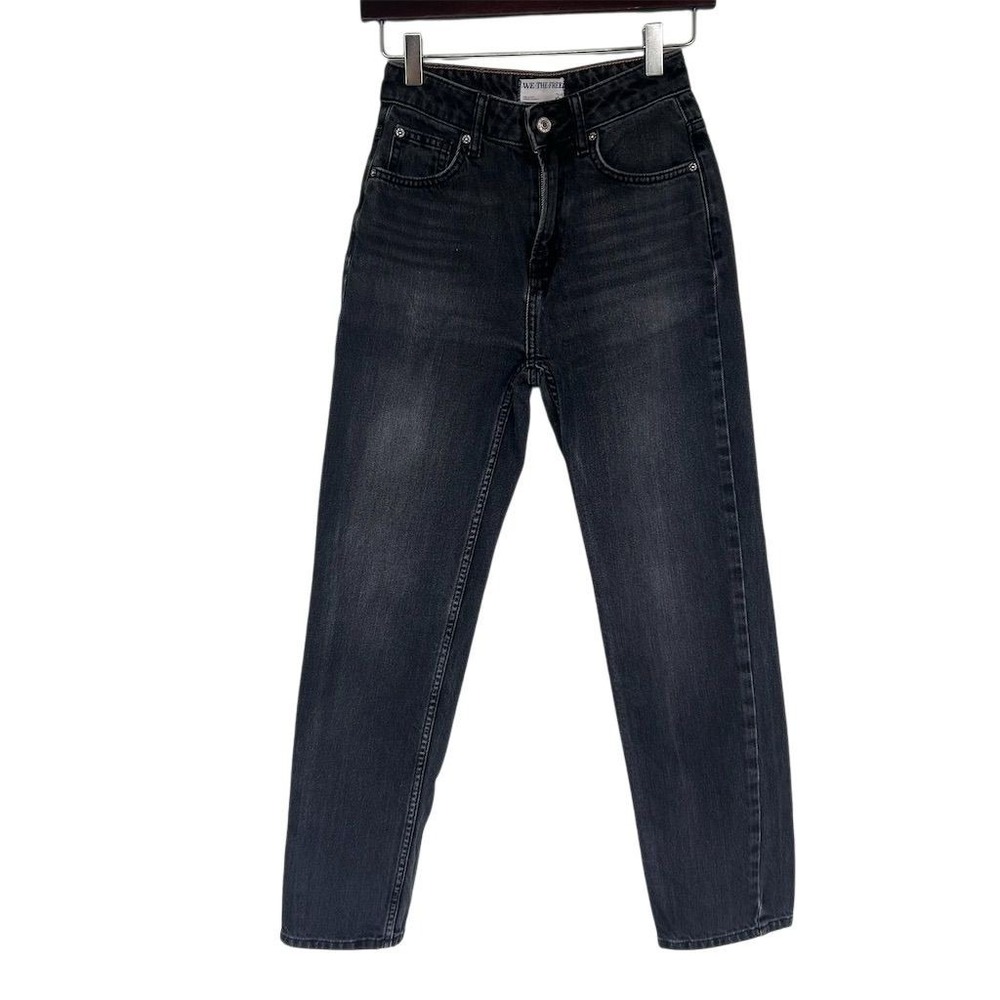 Free People Women's High Rise Slim Straight Jeans Gray Size 24 - Picture 9 of 10